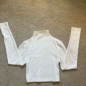 Princess Polly Cream Turtleneck Top